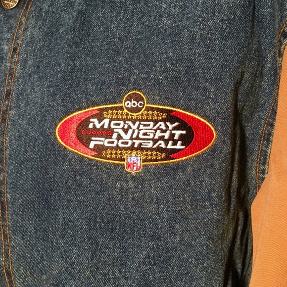 NWOT Monday Night Football ABC Sports Denim Jacket - Picture 2 of 4